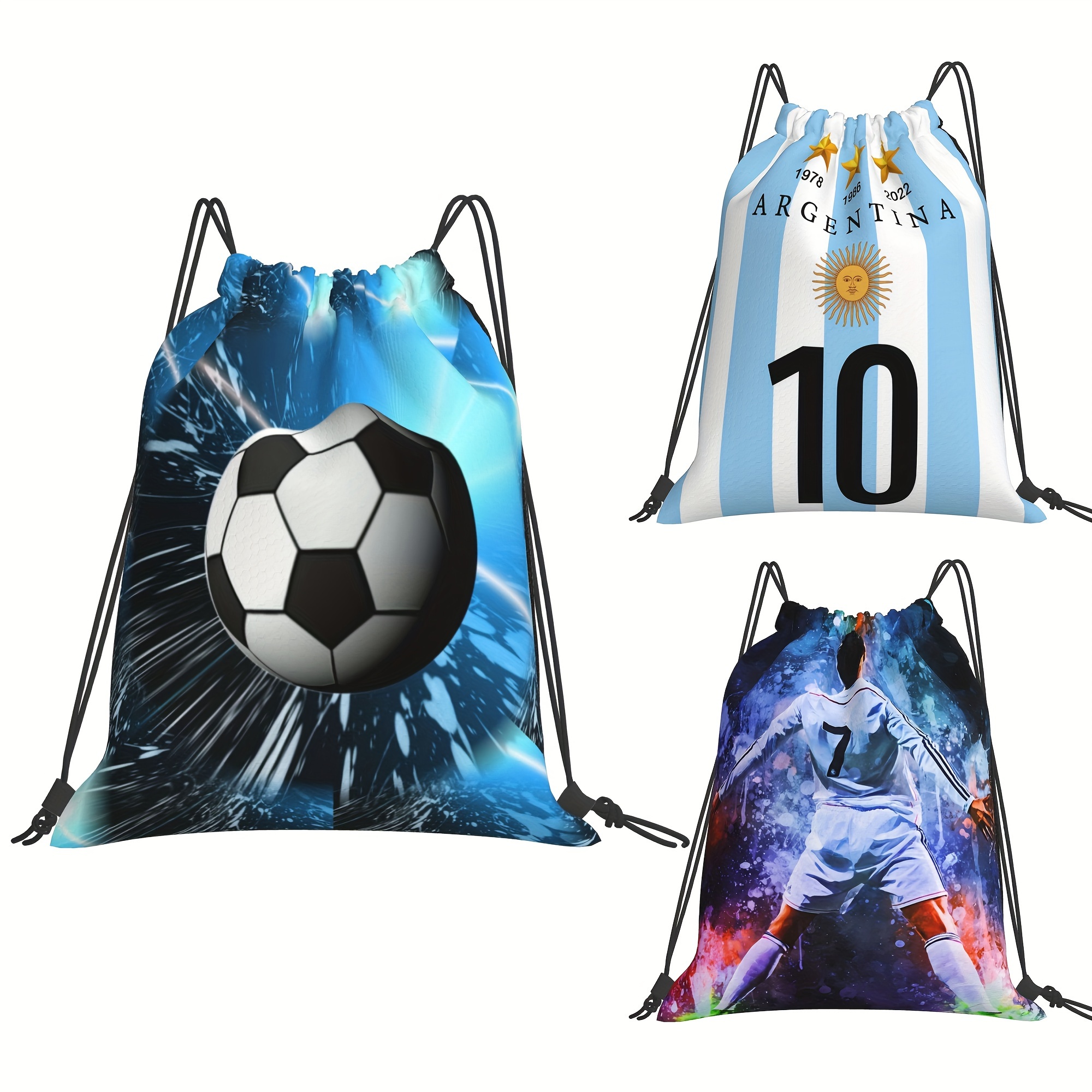 

1- Argentina Drawstring , Unisex , Camping String Bag, Portable Drawstring By Zscfbjm - Polyester, Wet ,