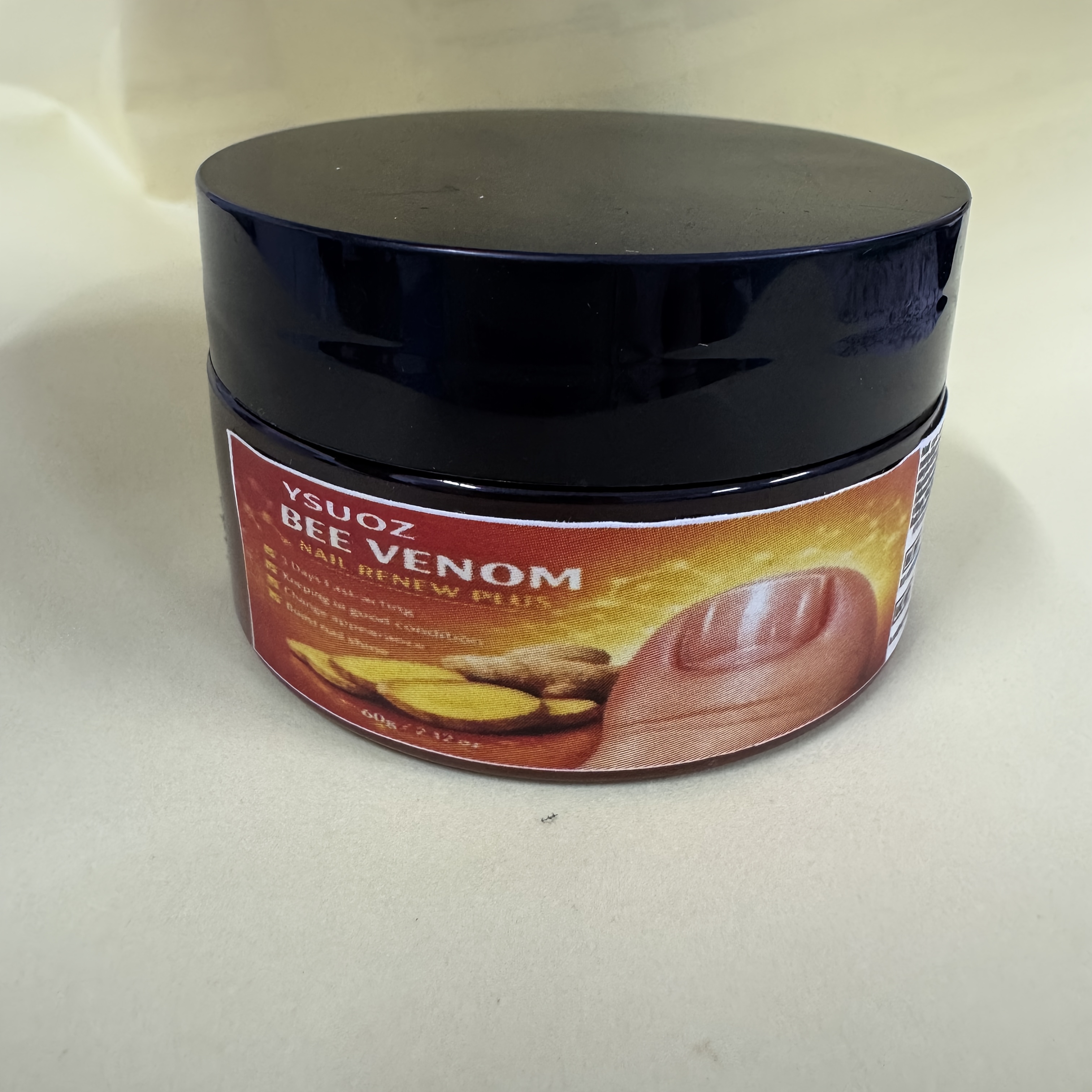 Ultra-strong 95% Bee Venom Toenail Cream, Bee Venom And Ginger, Provides 24-hour , Designed For Thickened, Discolored, And Damaged Nails