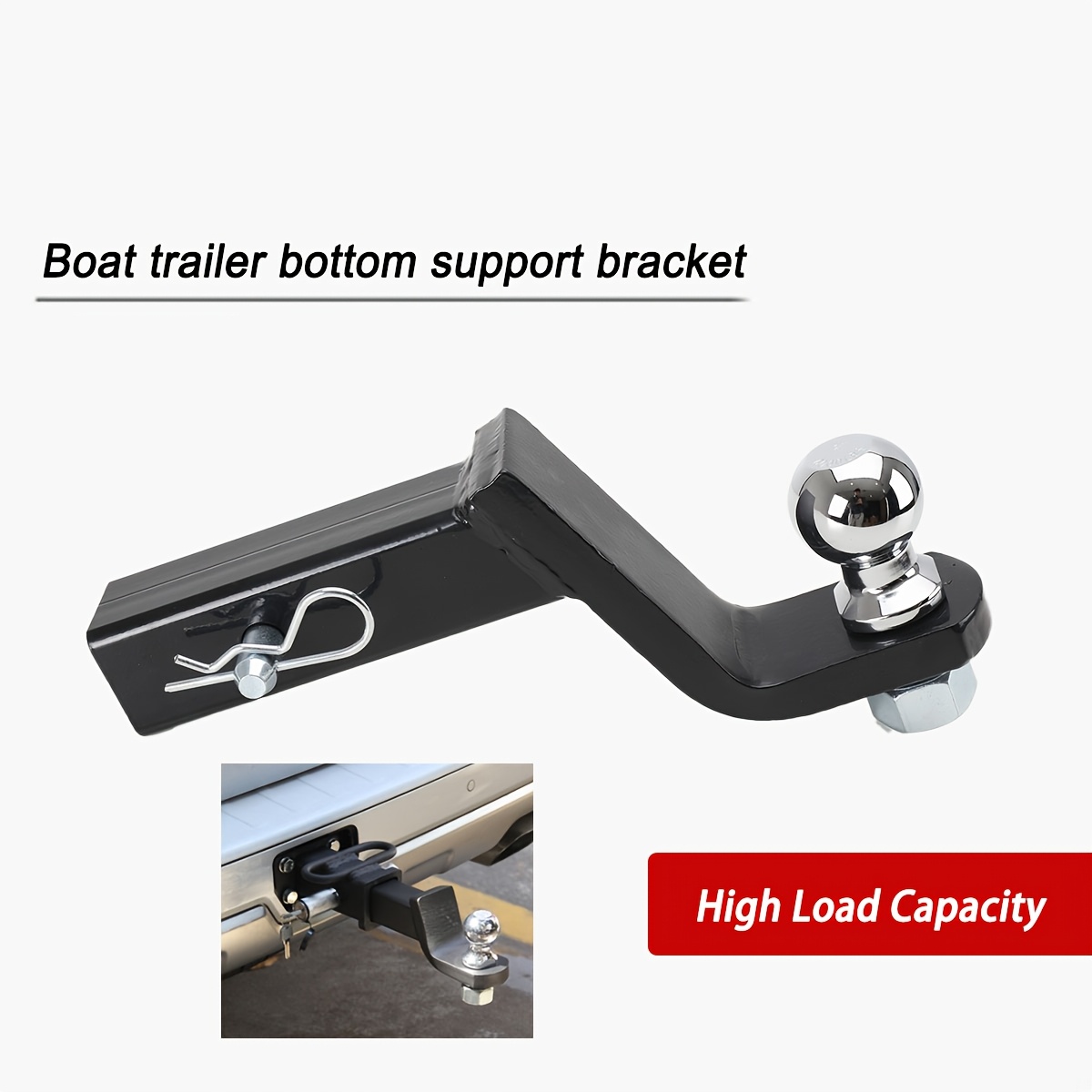 Image of Trailer Clutch Adapter Vehicles 50x50mm, 2 Inch Trailer Ball Holder, Clutch Ball Trailer Clutch, Ball Head Farm Rail For , Truck, Ball Trailer Clutch, With Ball+pin