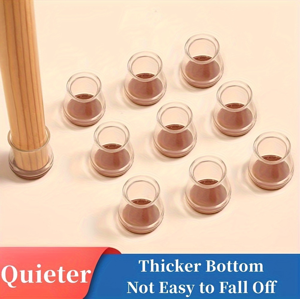 Thick Felt Chair Leg Protectors Silicone Padding Durable Temu United