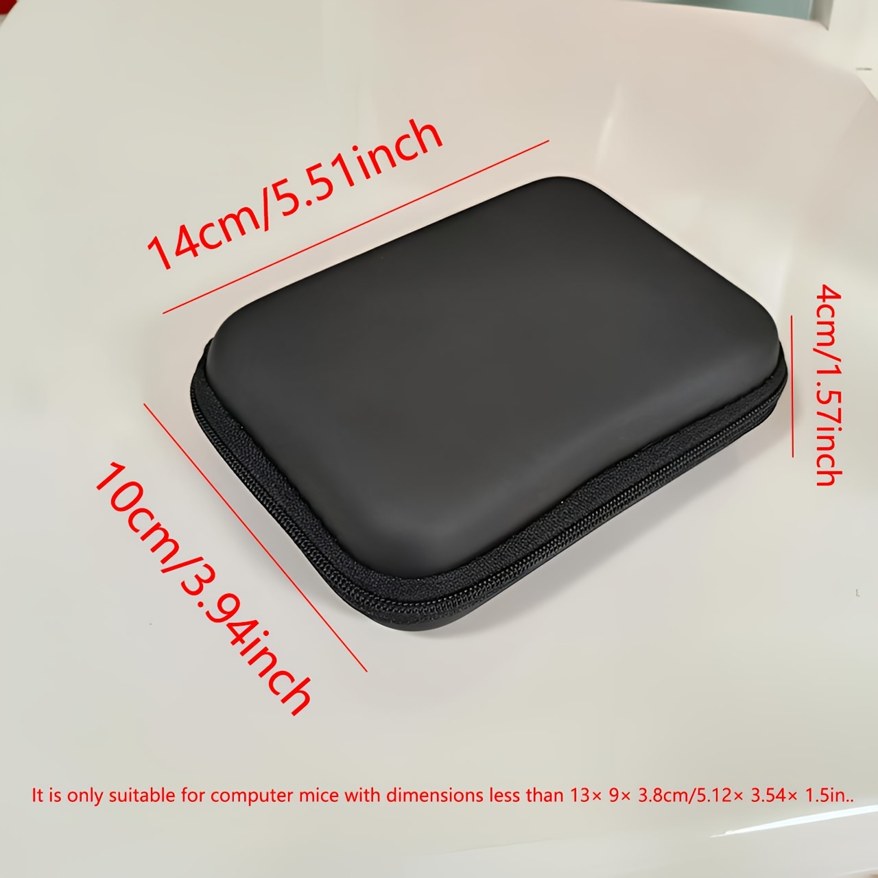 A Single Case For Storing A Computer Mouse, Compatible With Wireless And Wired Mice, Featuring An Elastic Strap, And Most Types Of Computer Mice