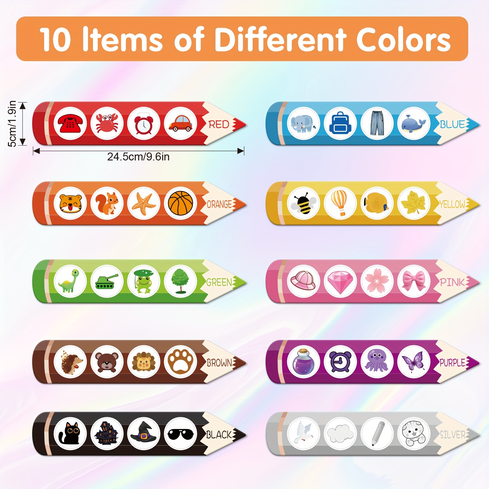 Image of 10pcs Wuuhawuha Colorful Magnetic Fridge Magnets - Reusable Washable Fruit Vegetable Stickers, Educational Back-to-school Supplies For , Christmas Birthday Gift, Home Decor
