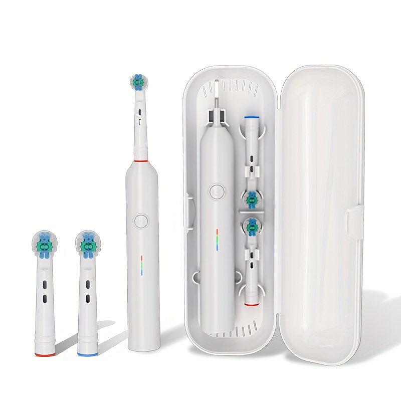 

Conesn Rotating Electric Toothbrush, 2 Round Toothbrush Heads, Usb C Rechargeable, Ipx7 Full Body Waterproof, 3 Adjustable Gears, Led Colorful Indicator Light, With Travel Case