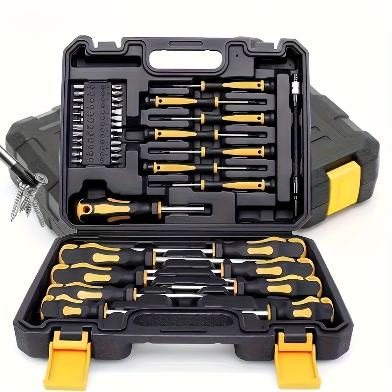 E-shop 42-tlg. magnetischer Schraubendreher-Satz, inklusive Schlitz-, Kreuzschlitz-, Sechskant-, Torx- Präzisions-Schraubendreher-Sets, geeignet für