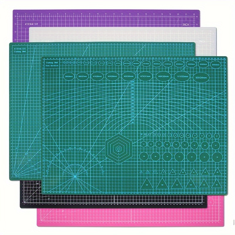 

Two-color A2 Cutting Mat, 23.62"x17.72" Multi- Cutting Board, Used For Office And School Supplies, Quilting, Paper Crafts, Clay Crafts, Crafts