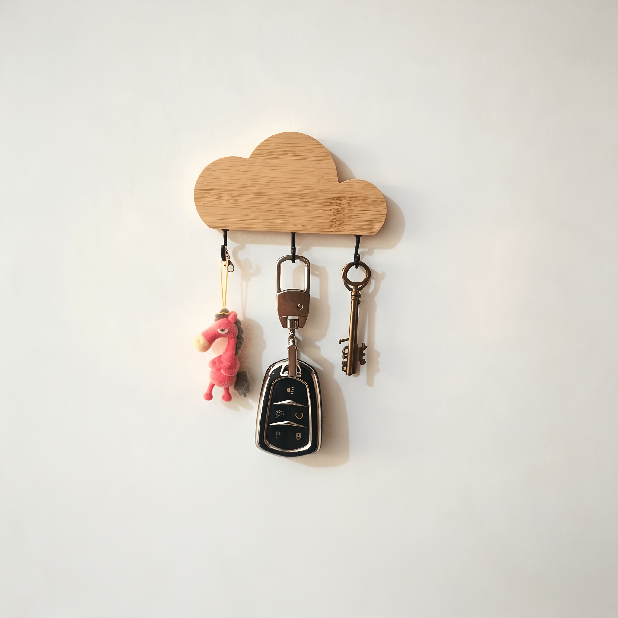TEMU Ganci da parete creativi a forma di nuvola senza foratura per e appendiabiti dietro