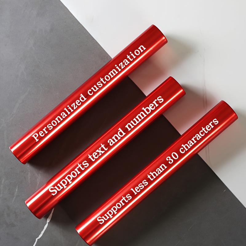 TEMU A Free-engraving, Personalized Custom Track And Field Training Team Relay , Made Of Thickened Aluminum Alloy, A Passing For Group Activities,