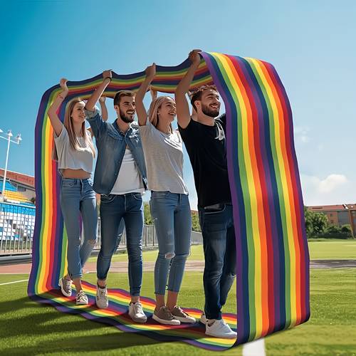 6 meter long x 45cm wide colorful striped running mat for group games building durable material for family christmas halloween easter new year birthday gift