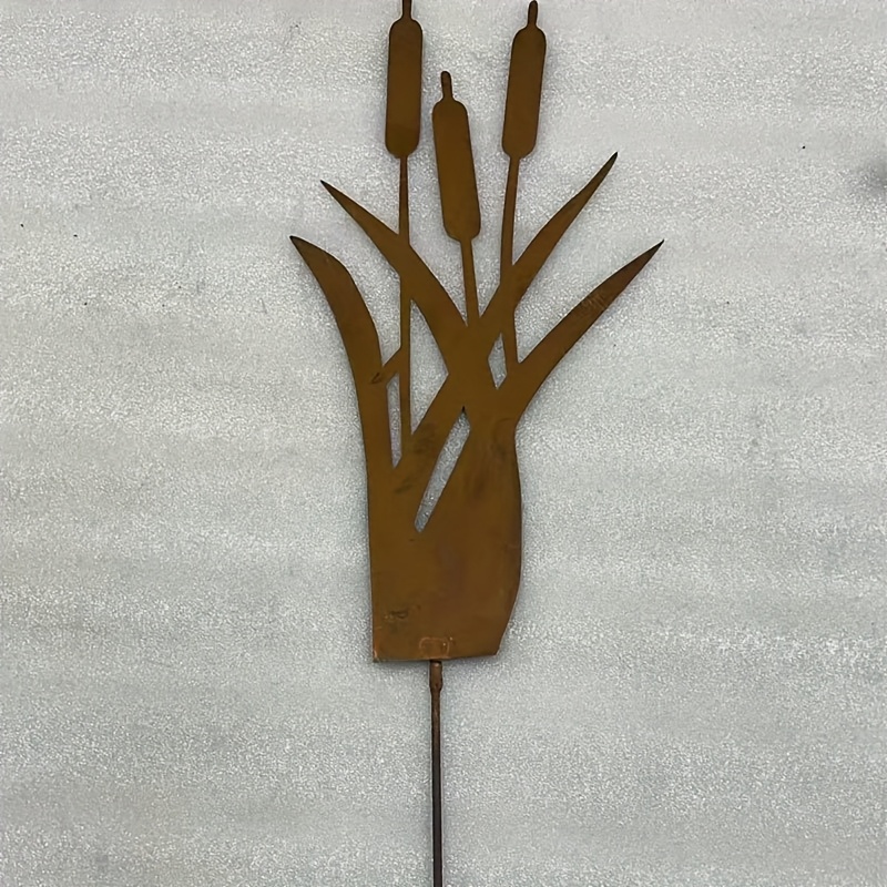 Image of 1pc Rustic Metal Outdoor Garden Decoration Suitable For Thanksgiving - Ornamental Decor With Lawn & Installation, Metal For,, Or Landscapes (1pc)