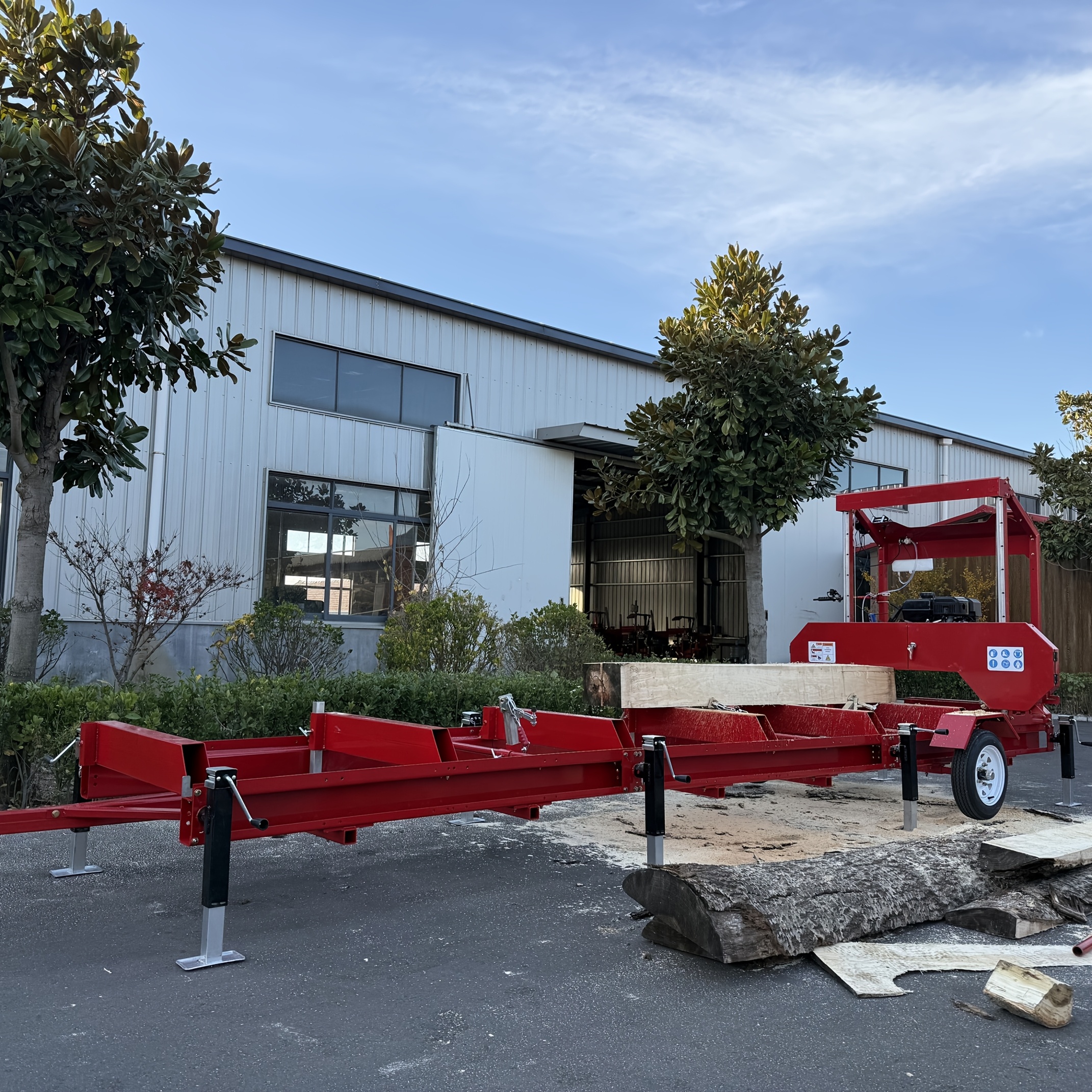 32 portable   420cc gas engine max log 32 19 7ft rail trailer tires   home use easy to   ca ship Product details 0