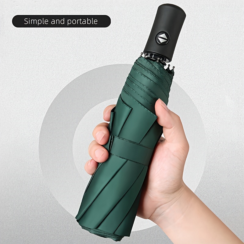 

Auto-open Compact Umbrella - Waterproof, & For Sun And Rain Protection, Ideal For Students