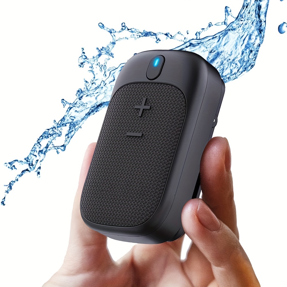 

Wearable Speaker - Magnetic Clip-on Mini Wireless Portable Speakers - Built-in Mic For Hands- And Calls - Up To 18 Hours