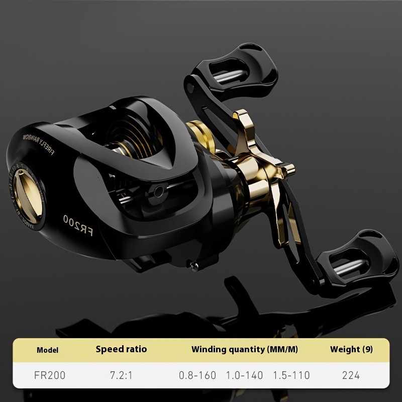 Electroplated Universal Water Drop Spinning Reel For Long Casting With Drag Alarm 7.2:1 Metal Fishing Wheel