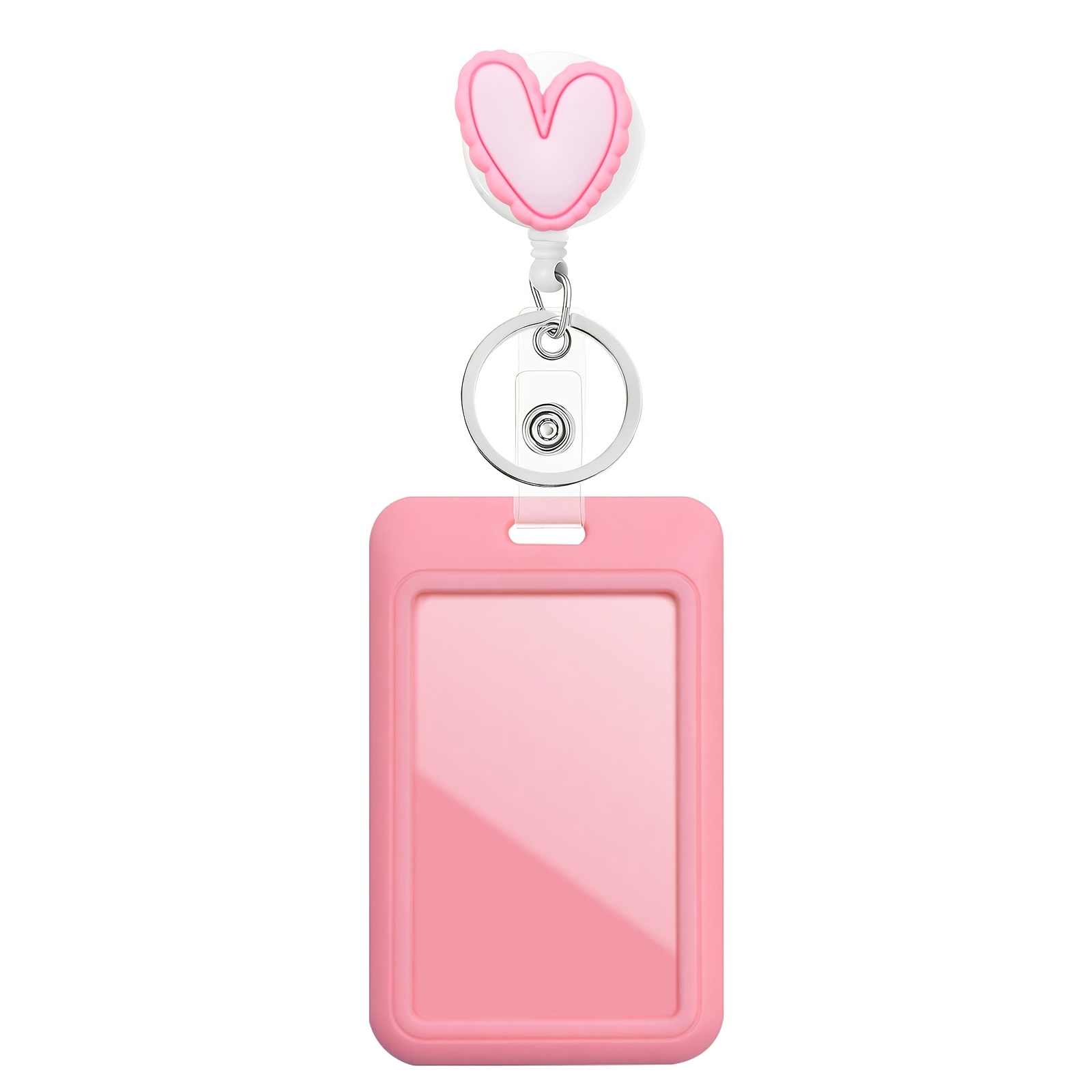 Yiflin -shaped Retractable Nurse Badge Reel With Id Holder & Key Ring - Perfect Gift For Doctors, Nurses, And Office Staff