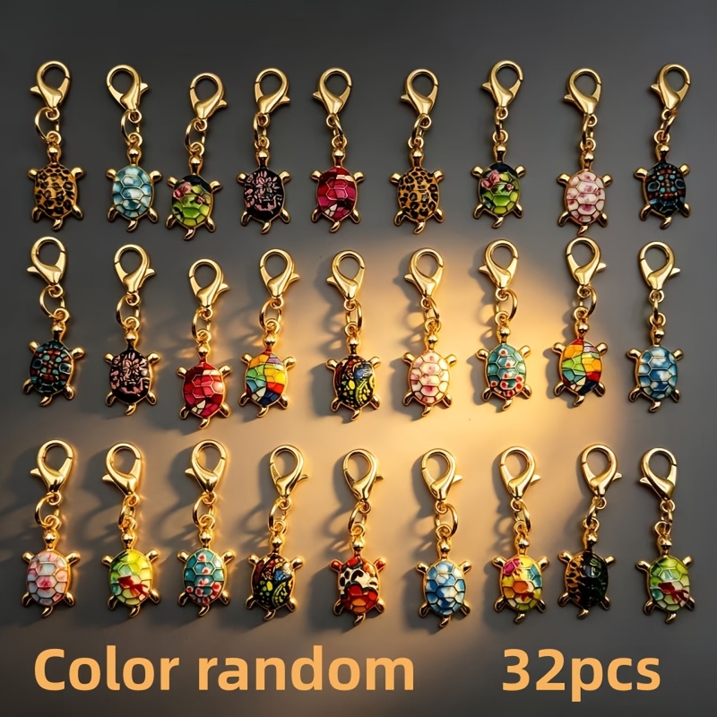 TEMU 32pcs, Alloy Keychain Bag Charm Decoration, Small Gift For , Color