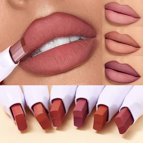 two tone lipstick pen matte mist lasting makeup effect two color delicate waterproof non fading lip gloss natural easy to color lipstick