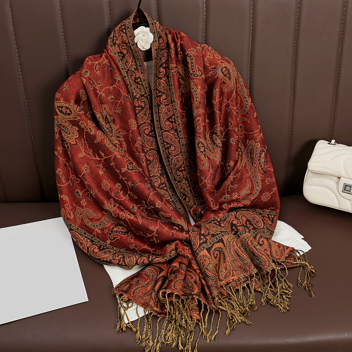 Paisley sales blanket scarf