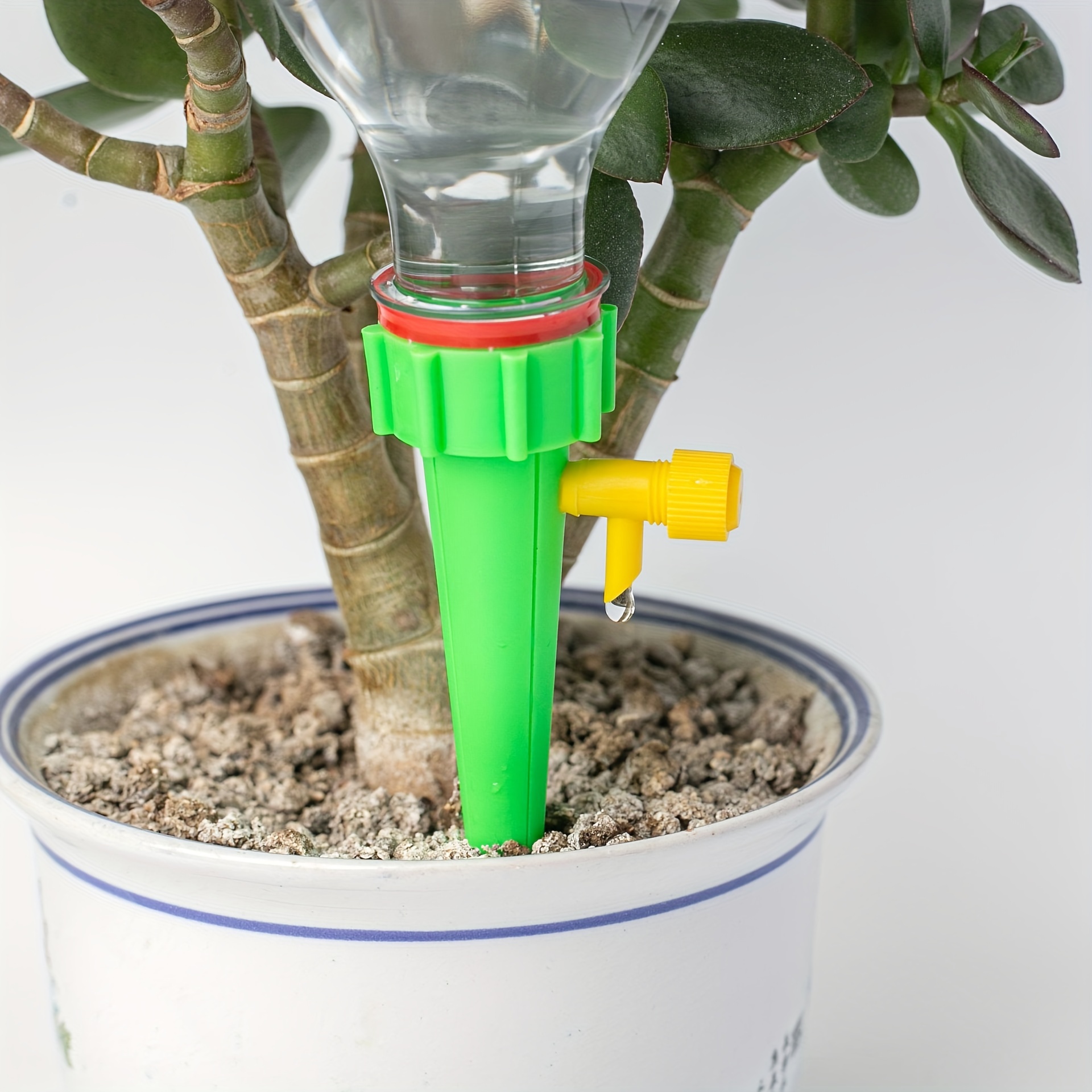 

10pcs Home Green Plant Timing Watering Device Automatic Watering Device Household Gardening Plant Irrigation Drippers Water Permeator