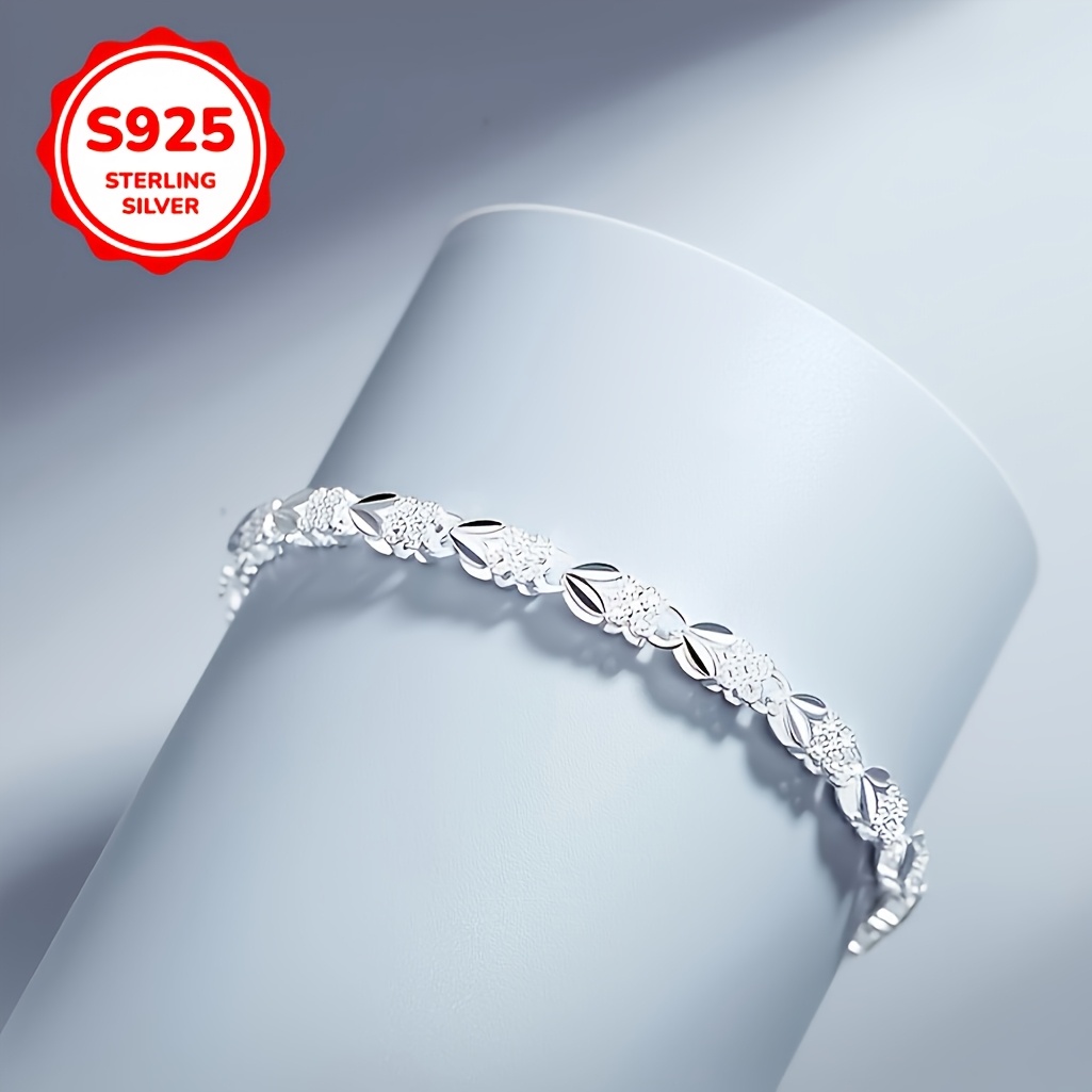 925 Sterling Silver Bohemian Bracelet with Toggle Clasp