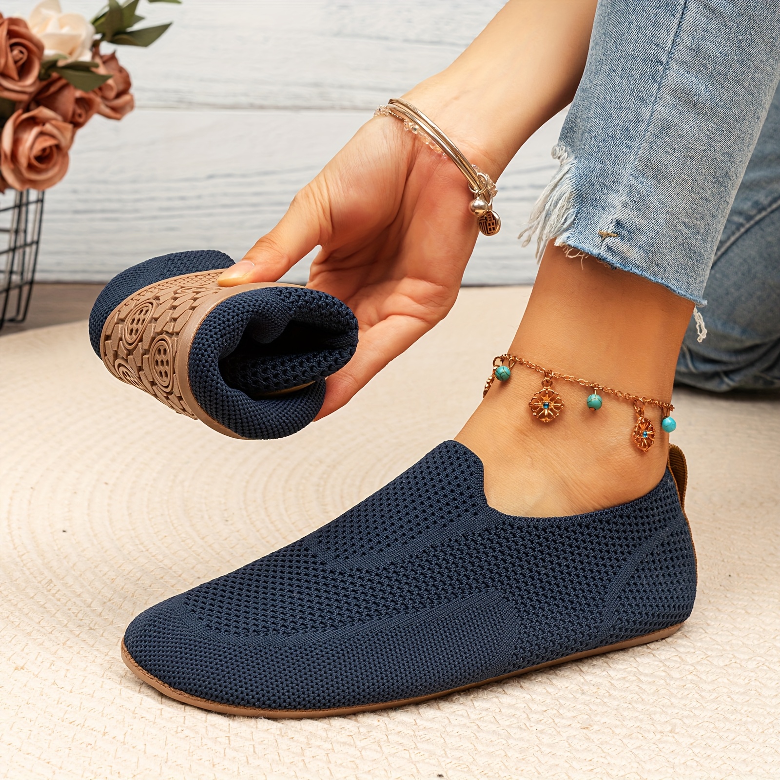   innenhausschuhe unisex bodenschuhe yoga-sneaker, trainings-walking-loafer fürs camping