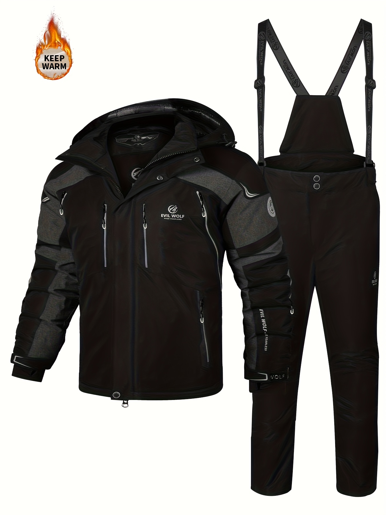 mens insulated ski outfit comfortable and cozy ski gear for men stylish and   thick ski outfit made from 100 material ideal for winter skiing