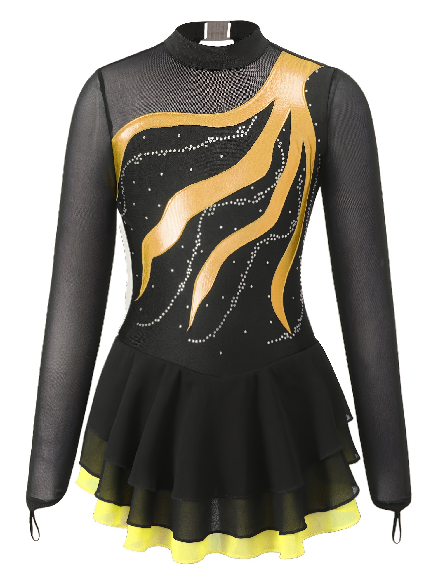 Tenue Danse Contemporaine Robe De Patinage Artistique Strass