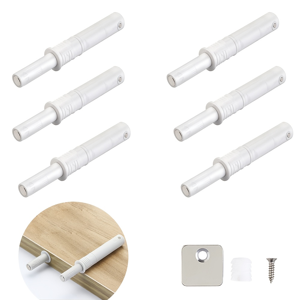 TEMU 6 Pack Cabinet Door Magnetic Push Latch, Cabinet Push Latch, Cabinet Magnetic Latch, Suitable For Closet Cabinet Wine Cabinet Drawer Door Latch