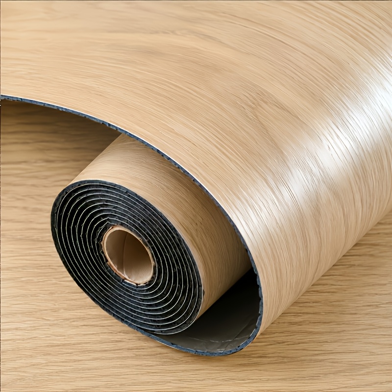 TEMU 1 Rotolo Adesivo per Autoadesivo Antiscivolo Legno Vintage 3D Fai da Te, Carta da Impermeabile Stacca e Attacca, Carta da Rimovibile Senza ,