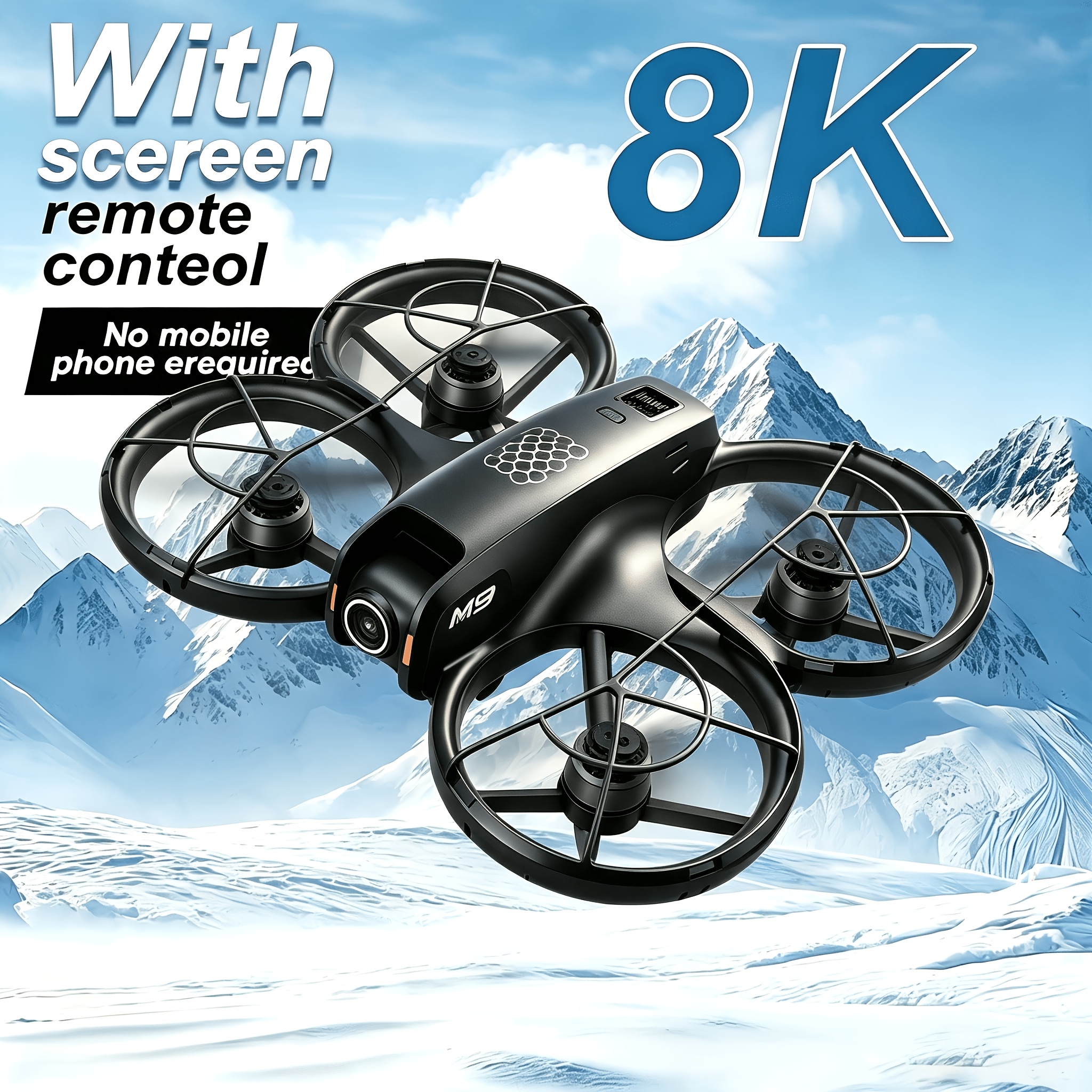 TEMU 2026 New Professional Rc Drone With 2 Batteries | Dual Camera Double Folding Rc Height Hold Remote Control, Holiday Gift For Indoor And Outdoor,