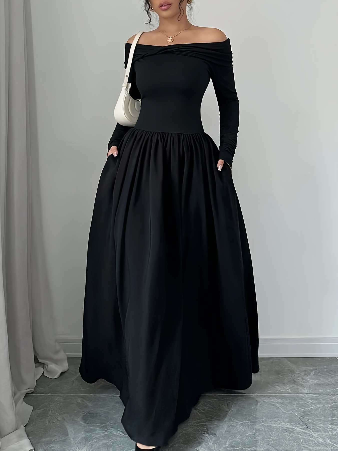99100915 targeted b1028 shoulder long sleeve twist front a - Temu