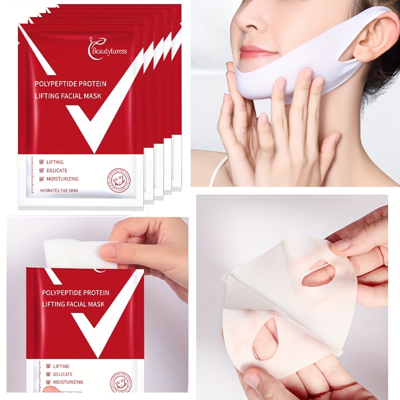 パック・フェイスマスク Shrink V line lifting shaper v line lifting mask sold on Temu United States