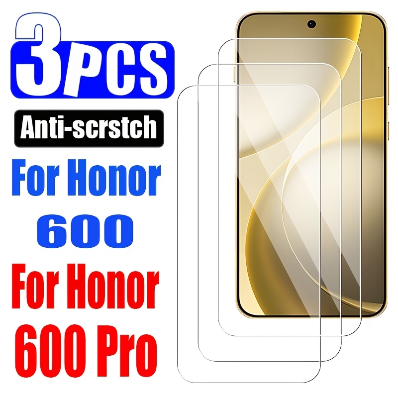 [3-pack] Screen Protector 600, Honor 600 Pro, [high Definition] [shatterproof] Tempered Glass With Oleophobic Coating - Ultra
