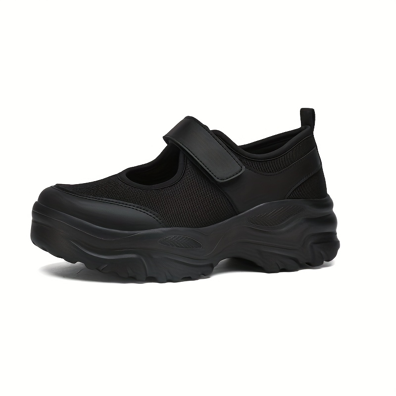 fashionable casual black round toe thick soled flats for women new for summer 2025   pairing with skirts elevating mary jane shoes Product details 8