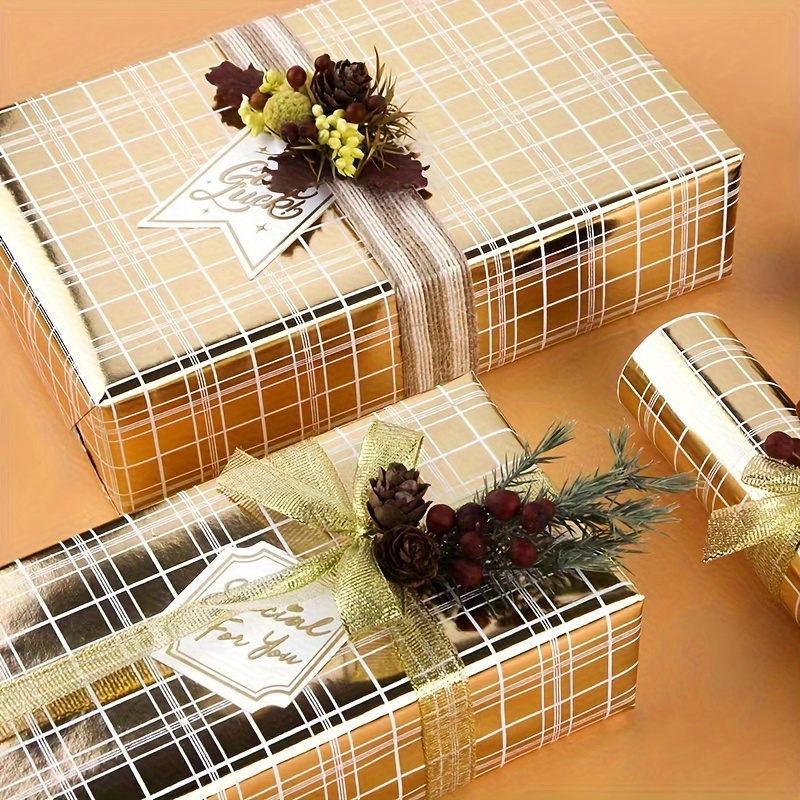 

Golden Bee-themed Gift Wrapping Paper - Birthdays, Holidays & Valentine's Day - " X 118.1" Sheet