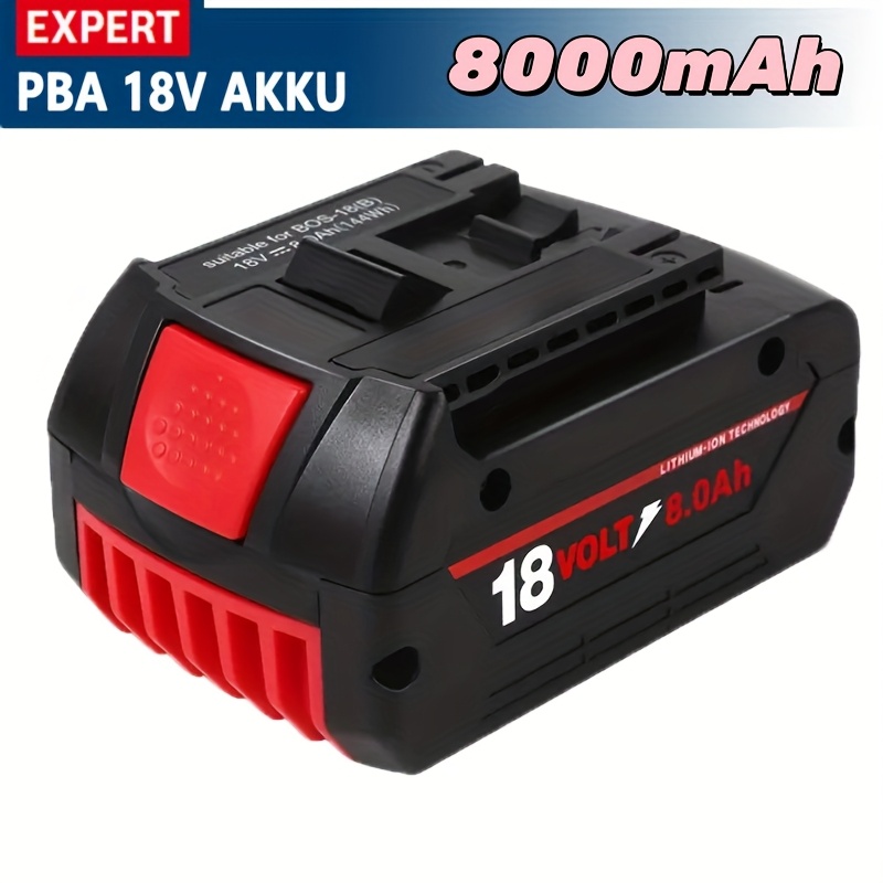 8.0ah Bat609 Replacement Battery For 18v Gba Battery Compatible With Bat608 18v Battery Bat609 Bat609g Bat618 Bat618g Bat619 Replacement Battery With Led Display