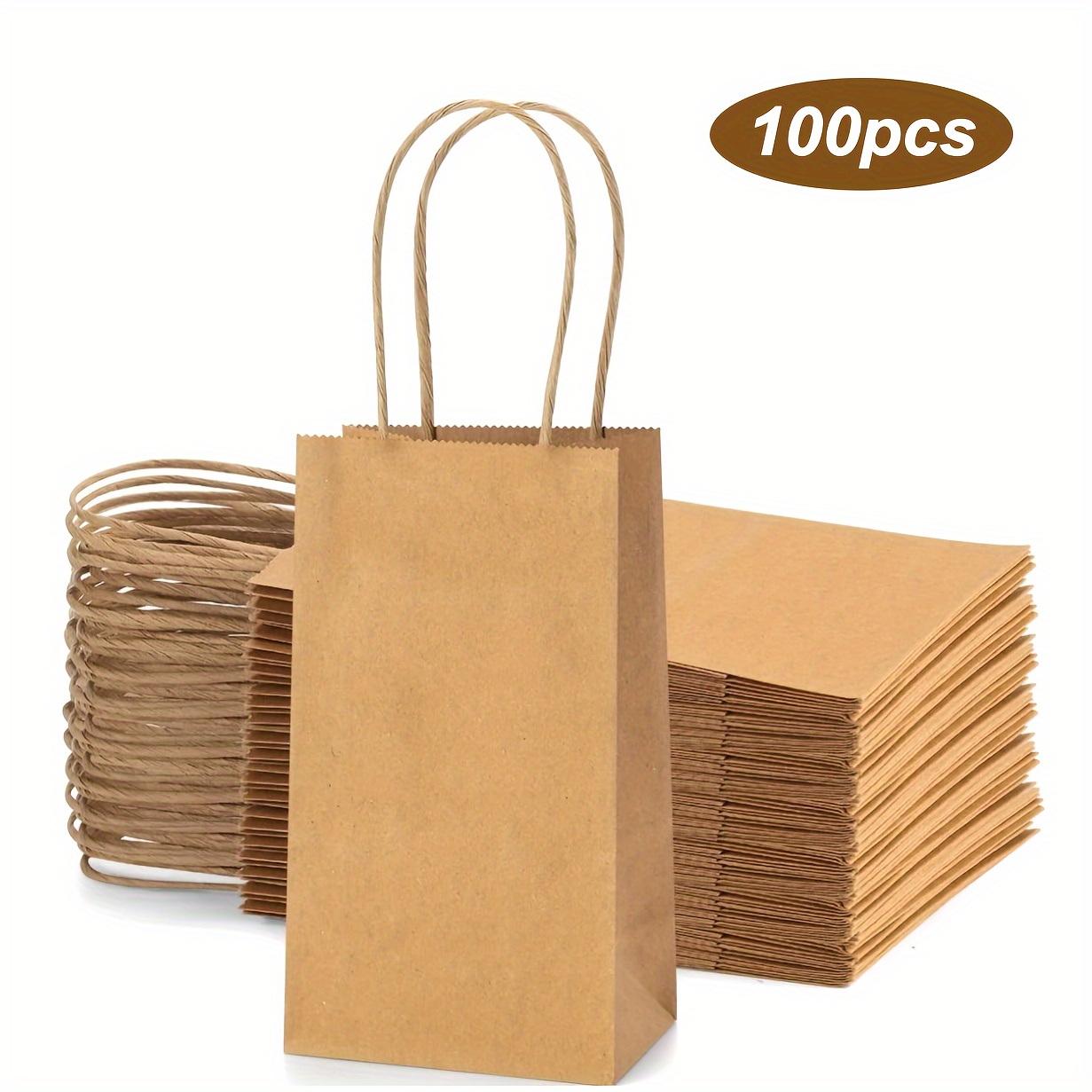 

100pcs Kraft Gift - Small Shopping For , , , , , - & , Universal Fit - For Christmas, Halloween &