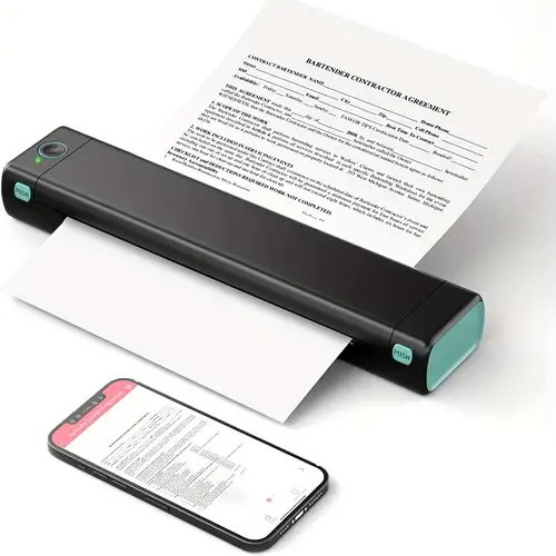 Imprimantes portables sans fil pour voyager, imprimante BT compatible avec  les téléphones Android IOS et les ordinateurs portables, prenant en charge