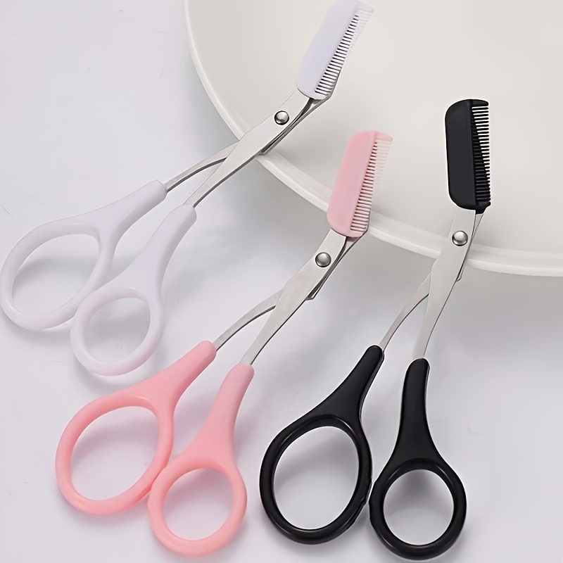 

Premium Stainless Steel Eyebrow Scissors With Comb - Removal & Shaping Tool For Perfect Brow Grooming