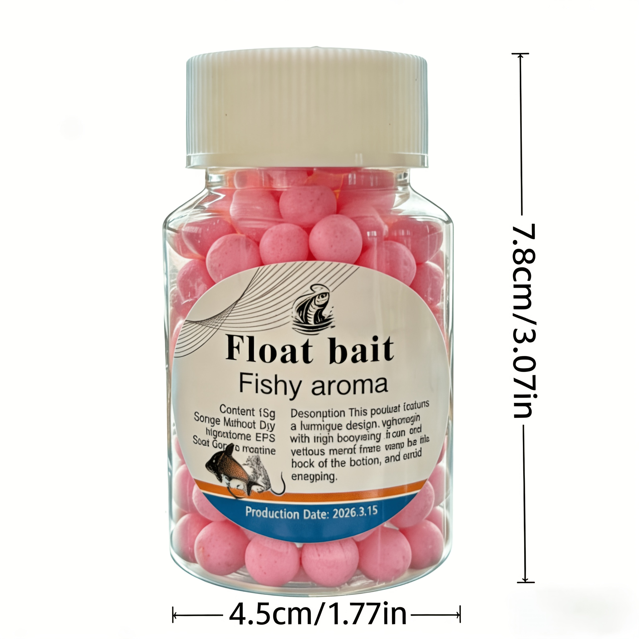 Image of Eps Float Bait Beads - , High , Anti-snagging Fishing Balls For Freshwater And Saltwater Fishing, 15g