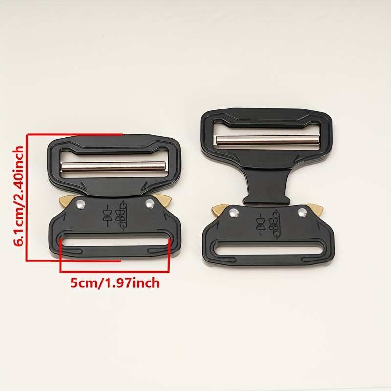 E-shop 1 Set Metallschnallen-Einsatzschnallen-Serie, der Hauptkörper ist schwarz, mit Metallteilen, exquisites Design. Sie verfügt über eine stabile