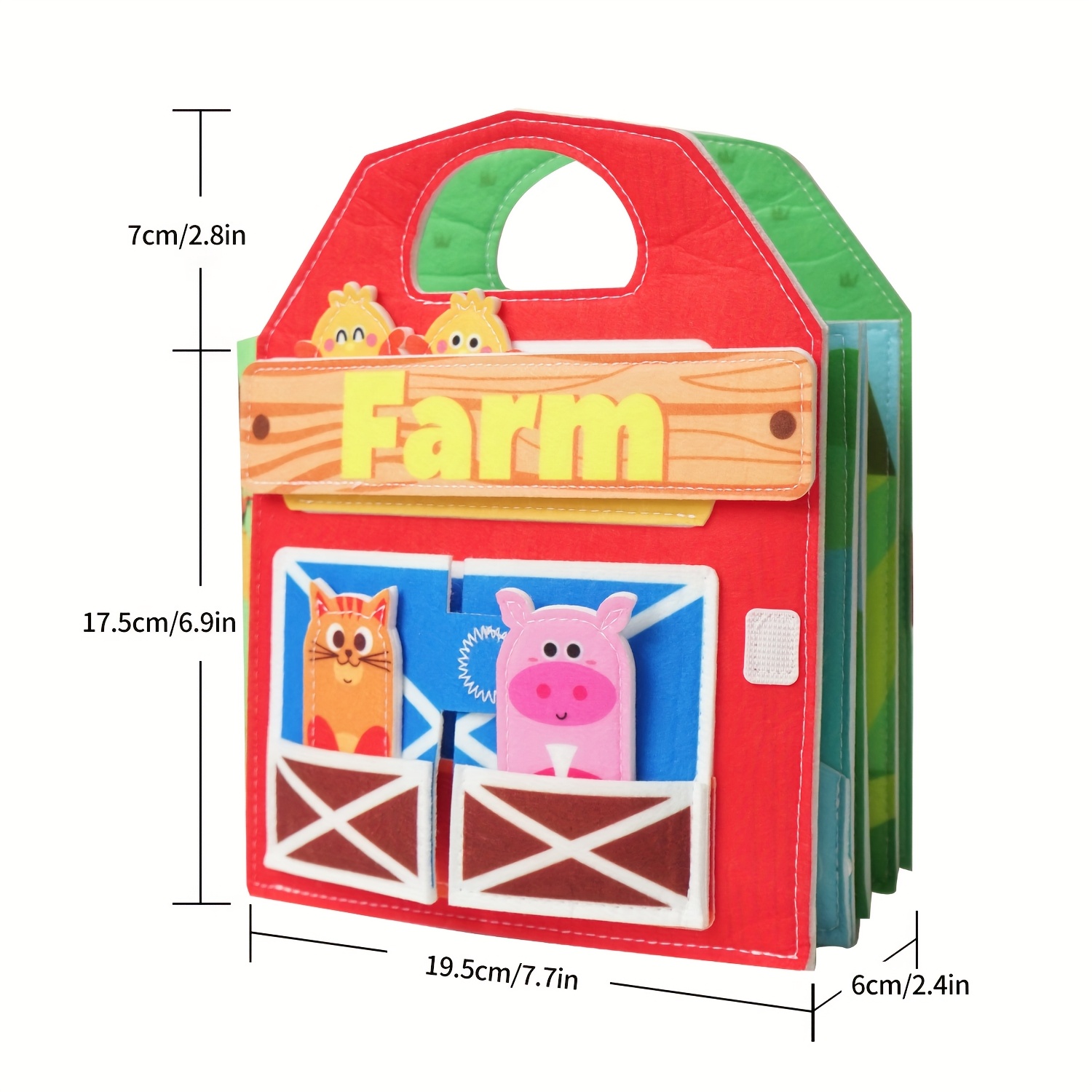 Farm Activity Busy Book for Toddlers, Interactive Game Book