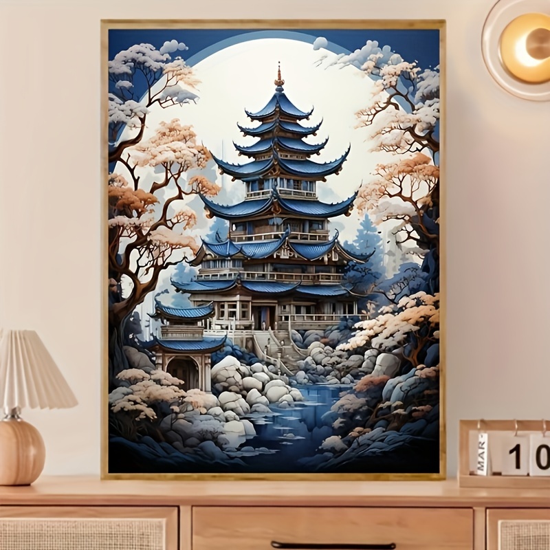 

1pc Diy5d Artificial Diamond Painting Set Is Suitable For Beginners And Adults To Handmade, Living Room, Interior Decoration Painting Set, Handmade Home Gifts, Frameless 11.8*15.7in