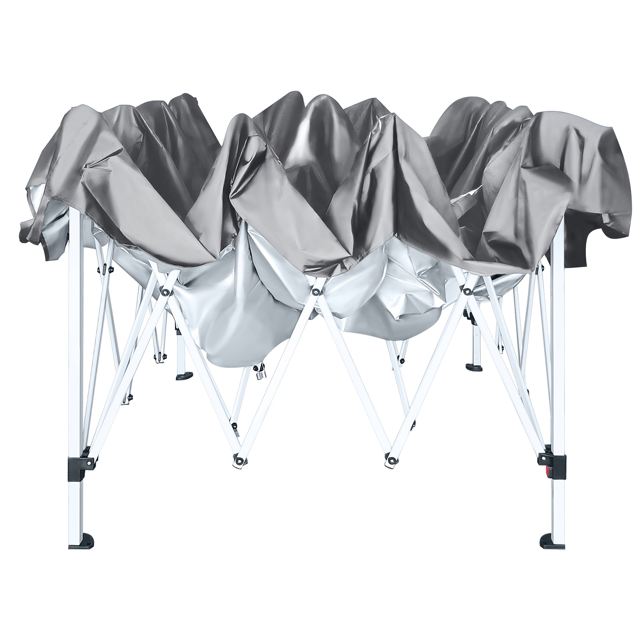 E-shop Faltbares Pavillon 3X6 Gartenpavillon, Zusammenklappbares Pavillon, Pop-Up Baldachin, Höhenverstellbar 2.4M - 2.6M Partyzelt Gartenzelt für