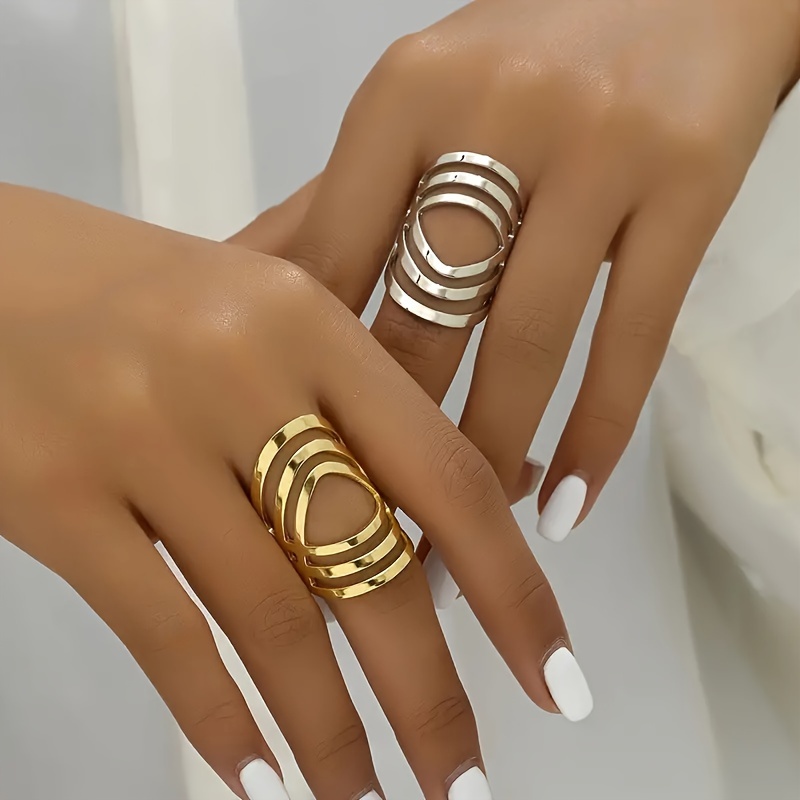 Minimalist Geometric Adjustable Ring