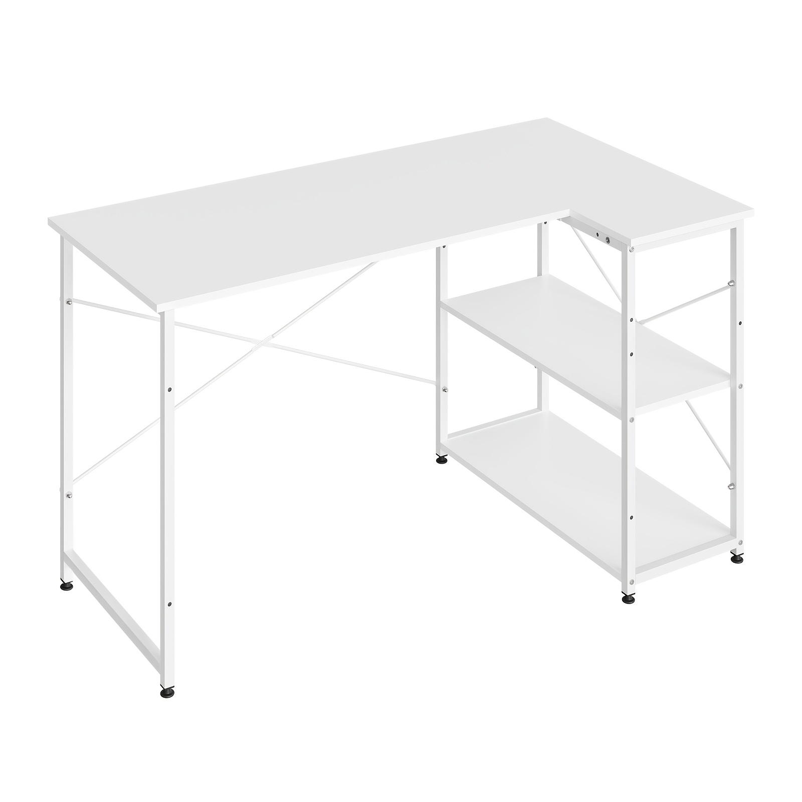 1pc Computer Desk, Laptop Desktop, Laptop Desktop, L-shaped Learning Desk, Computer Workstation, Restaurant Play Table, Suitable For Family Offices