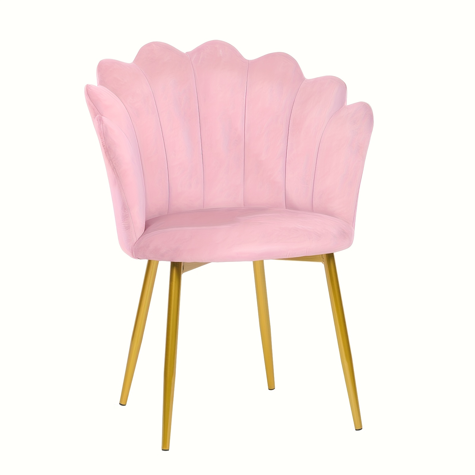 lounge chair vanity chair armchair velvet shell chair single chair decorative chair with plated metal feet for home office bedroom living room dining room