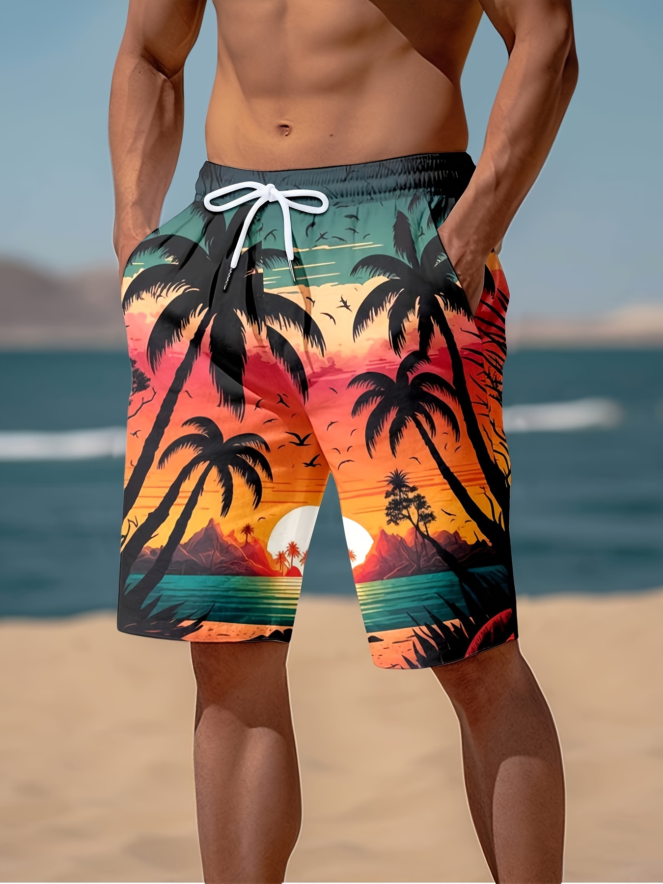 Shorts estampados para hombres sale