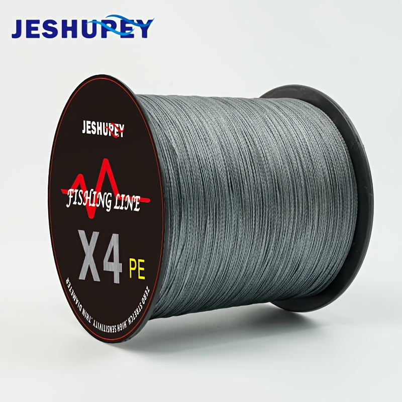 

Jeshupey 300m/500m Braided Pe Fishing Line, 4-strand Smooth High Strength Lure Line, Wear-resistant, 12lb-80lb, For Freshwater And Saltwater Fishing , 1 Spool