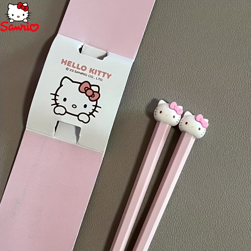 Image of 1-pair Hello Kitty, Cinnamoroll & My Melody Chopsticks - Cute Anime Utensils Suitable For, & Collectors, Iconic Dining (holiday Gift)