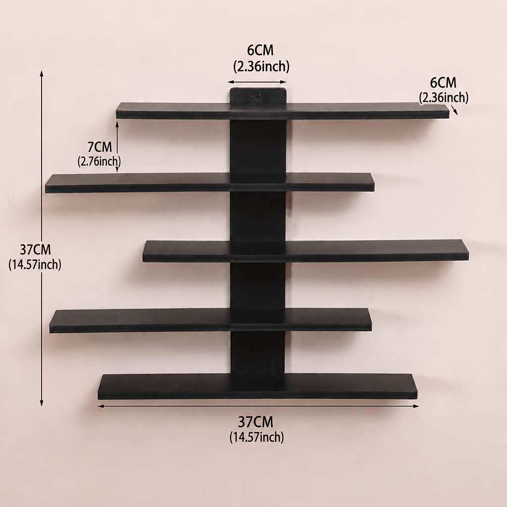 TEMU -layer Wall Shelf Decorative Small Ornaments Shelf For Hand-made Blind Boxes, Wall-mounted Storage Rack, Suitable For Multiple Scenes, Multiple